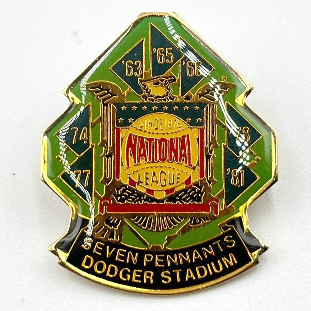 VTG 1987 LA Dodgers 25th‎ Anniversary Stadium Pin Seven Pennants National League